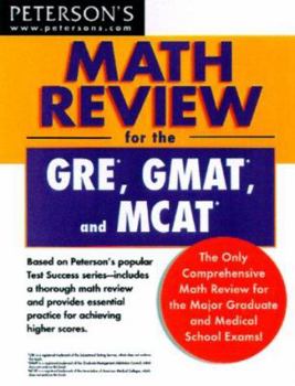 Paperback Math Review: GRE, GMAT, MCAT 1st Ed Book