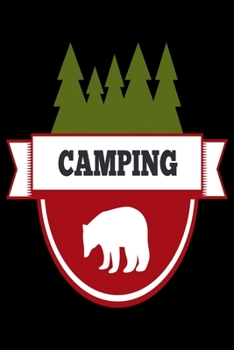 Paperback Camping: Camping Notebook, Lined Blank Book For Notes, 6 x 9, 120 White Color Pages, Matte Finish Cover Book