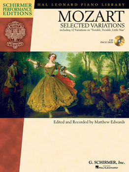 Paperback Mozart - Selected Variations: Piano Book/Online Audio [With CD (Audio)] Book
