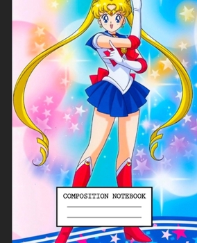 Notebook: Anime Japan Sailor Moon Soft Glossy Cover Graph Paper Pages Book 7.5 x 9.25 Inches 110 Pages