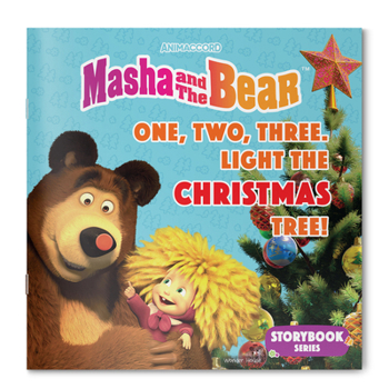 Paperback Masha and the Bear: One, Two, Three. Light the Christmas Tree Book