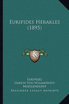 Paperback Euripides Herakles (1895) Book