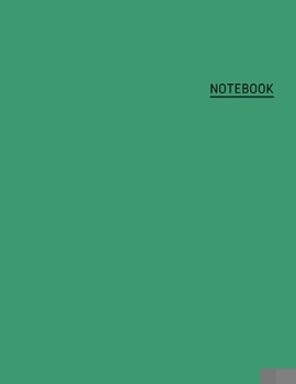 Paperback Composition Notebook: green College Ruled Notebook - Trendy Notebook For Student, Teacher - 8.5 x 11 - (110 College-ruled ... - Journal, Not Book