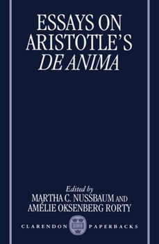 Paperback Essays on Aristotle's de Anima Book