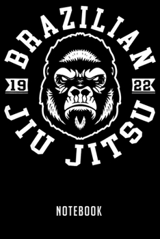 Paperback Notebook: Brazilian Jiu Jitsu, Bjj, Jiu Jitsu T Notebook-6x9(100 pages)Blank Lined Paperback Journal For Student-Jiu jitsu Noteb Book