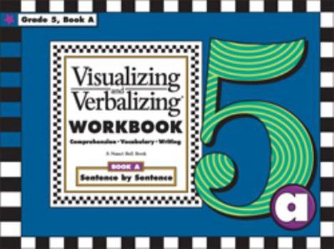 Paperback Visualizing and Verbalizing Workbook (Grade 5, Book 1 - Comprehension, Vocabulary, Writing) Book