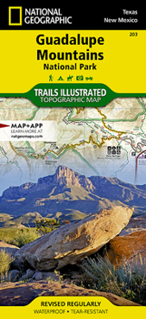 Map Guadalupe Mountains National Park Map Book