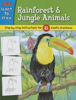 Library Binding Learn to Draw Rainforest & Jungle Animals Book