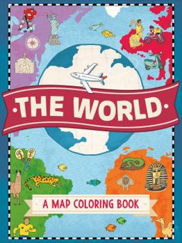 Paperback The World: A Map Coloring Book