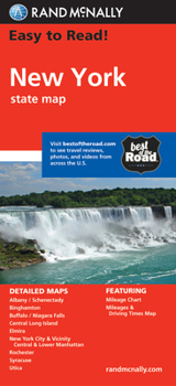 Paperback Rand McNally Easy to Read! New York State Map Book