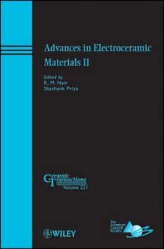 Hardcover Advances in Electroceramic Materials II Book