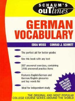 Paperback Schaum's Outline of German Vocabulary Book