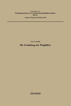 Paperback Die Gestaltung der Flughäfen [German] Book