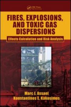 Hardcover Fires, Explosions, and Toxic Gas Dispersions: Effects Calculation and Risk Analysis Book