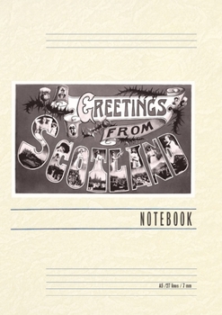 Paperback Vintage Lined Notebook Greetings from Scotland Book