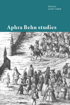 Hardcover Aphra Behn Studies Book
