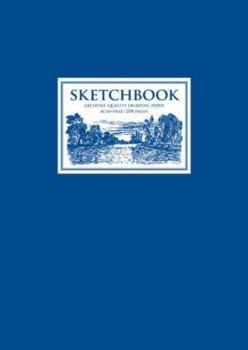 Spiral-bound Sketchbook Blue Large Book