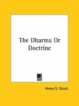 Paperback The Dharma Or Doctrine Book