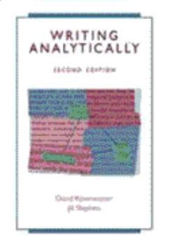Paperback Writing Analytically Book