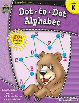 Paperback Ready-Set-Learn: Dot-To-Dot Alphabet Grd K Book
