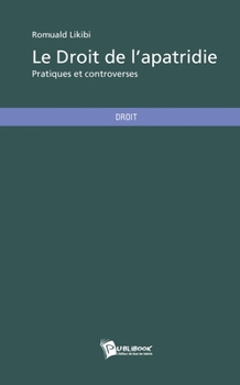 Paperback Le Droit de l'apatridie [French] Book