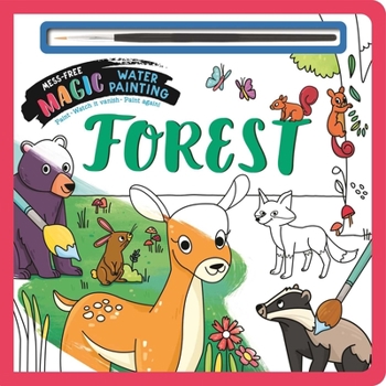 Paperback Forest: Mess-Free Magic Water Painting Book