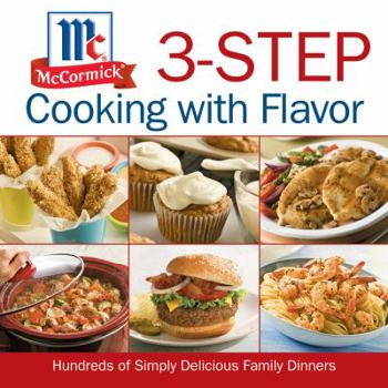 Hardcover McCormick 3-Step Cooking with Flavor Book