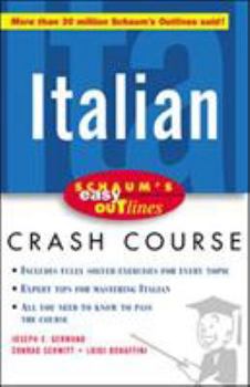 Paperback Schaum's Easy Outline of Italian Book