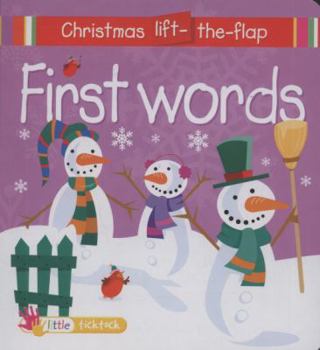 Hardcover First Words (Chrismas Mini-lift-the-flap) Book