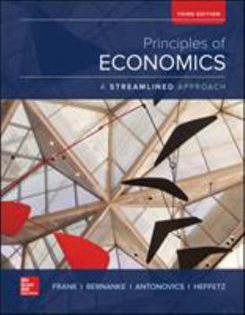 Hardcover Principles of Economics, a Streamlined Approach Book