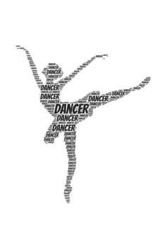 Dancer: Notebook, Journal | Lined Paper | 120 Pages DIN A5 (6 x 9") | Notes, Drawings, Planer, Diary, Organization | Word Cloud Present