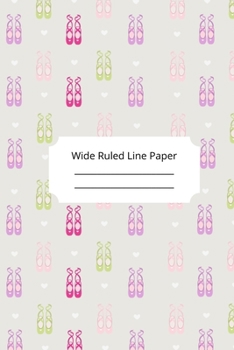 Paperback Dancing Art and Silhouettes Theme Wide Ruled Line Paper Book