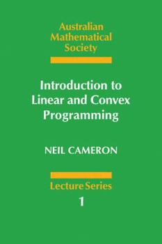 Paperback Introduction to Linear and Convex Programming Book