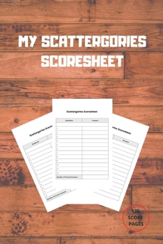Paperback MY Scattergories Score sheet Book
