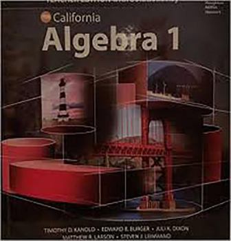 Hardcover Hmh Algebra 1 California: Student Edition 2015 Book