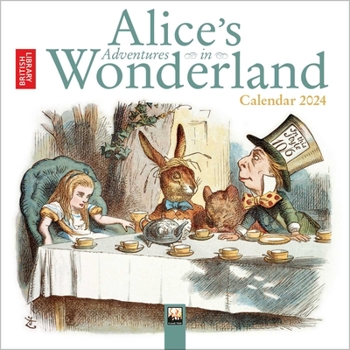 Calendar British Library: Alice in Wonderland Mini Wall Calendar 2024 (Art Calendar) Book