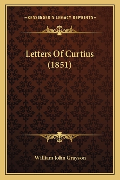 Paperback Letters Of Curtius (1851) Book