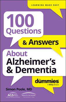 Paperback 100 Questions & Answers about Alzheimer's & Dementia for Dummies Book