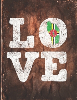 Paperback Love: Dominica Flag Cute Personalized Gift for Dominican Friend Undated Planner Daily Weekly Monthly Calendar Organizer Jour Book