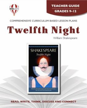 Paperback Twelfth Night - Teacher Guide by Novel Units Book