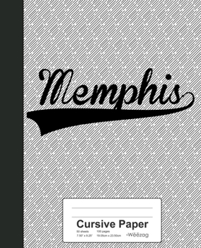 Paperback Cursive Paper: MEMPHIS Notebook Book