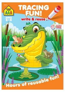 Paperback School Zone Tracing Fun! Write & Reuse Workbook Book
