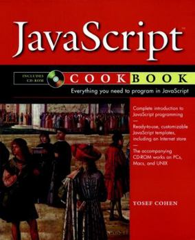 Paperback JavaScript Cookbook [With CDROM] Book