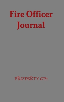 Hardcover Fire Officer Journal Book