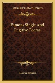 Paperback Famous Single And Fugitive Poems Book