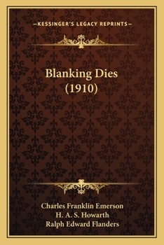 Paperback Blanking Dies (1910) Book