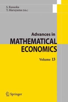 Paperback Advances in Mathematical Economics Volume 13 Book
