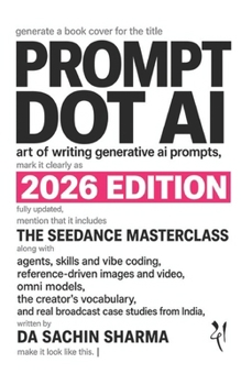 Prompt DOT AI(Artificial Intelligence): Art of writing Generative AI Prompts