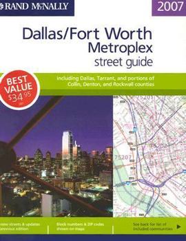 Spiral-bound Rand McNally Dallas/Fort Worth Metroplex Street Guide Book