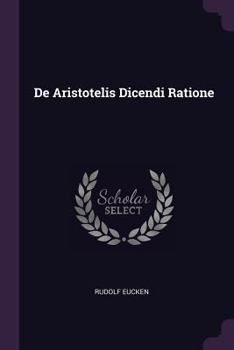 Paperback De Aristotelis Dicendi Ratione Book